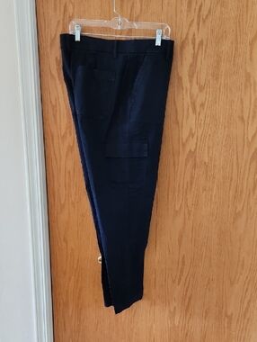 Talbots Navy Straight-Leg Cargo Pants NWT